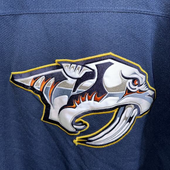 Vintage 90s Starter NHL Nashville Predators Embroidered Hockey Jersey Size L - Picture 2 of 7